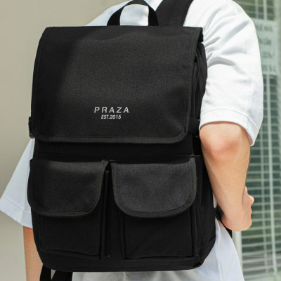 Balo Đựng Laptop TRAVEL BACKPACK Chất Liệu Vải Canvas Cao Cấp PRAZA + (tặng túi hộp V08) - BLS0203
