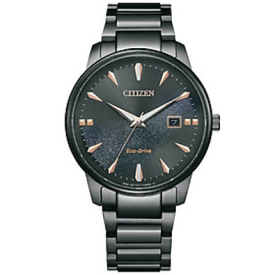 Đồng Hồ Nam Citizen Dây Thép Không Gỉ BM7595-89E - Mặt Đen (Sapphire)