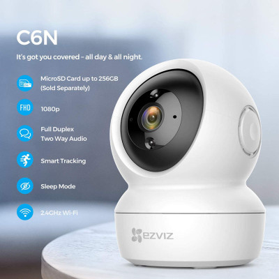 Camera IP Wifi 2.0MP EZVIZ C6N, Xoay 360, Full HD - Hàng chính hãng