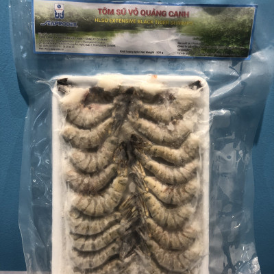 Tôm sú vỏ đặc sản Cà Mau kích cỡ 31/40 Seaprodex - 500gr