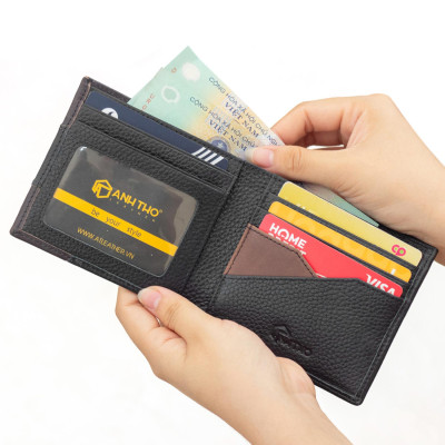 Ví ngang da bò MIN-09 - Form nhỏ | Anh Tho leather