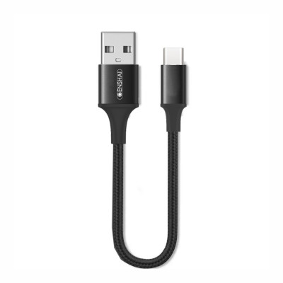 Dây cáp sạc ngắn chất liệu cao cấp hàng chính hãng Genshai GT12 USB to Type C dây 20cm | Bảo hành 12 tháng 1 đổi 1 | Made in Việt Nam