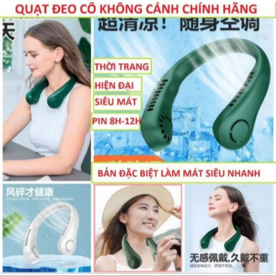 1 CÁI QUẠT GIÓ ĐEO CỔ SIÊU MÁT LẠNH SẠC PIN HÀNG CHUẨN CHẤT LƯỢNG 
