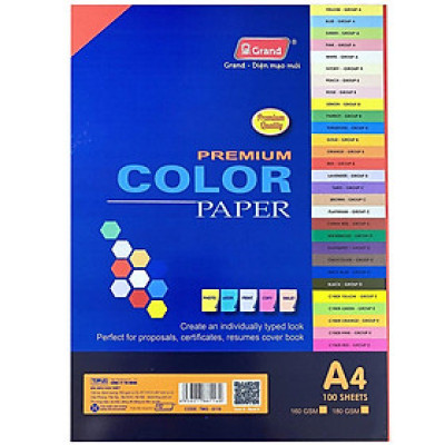 Bìa Giấy A4 Đậm ĐL - Đỏ