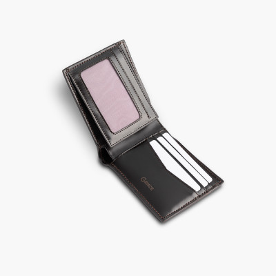 Ví Nam Gence Da Bò Box Calf C06 Màu Nâu Đậm | Hàng Chính Hãng