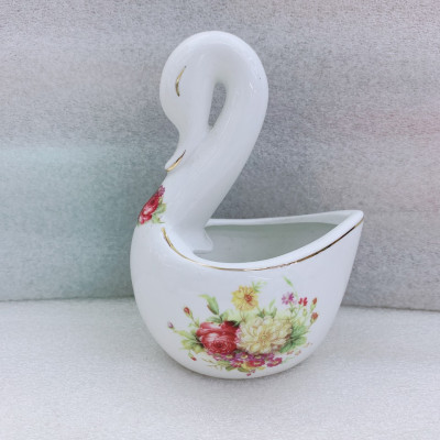 Giỏ sứ  cao cấp đựng thìa dĩa ăn hoa quả - ANTH621