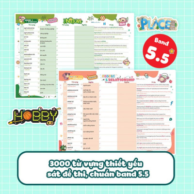 Sách - Takenote Ielts 3000 Từ Vựng Theo Chủ Đề - Band 5.5 - Tập 1 - Megabook