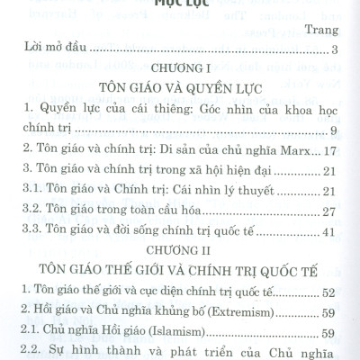 Tôn Giáo Và Chính Trị Tiếp Cận Quốc Tế Và Việt Nam