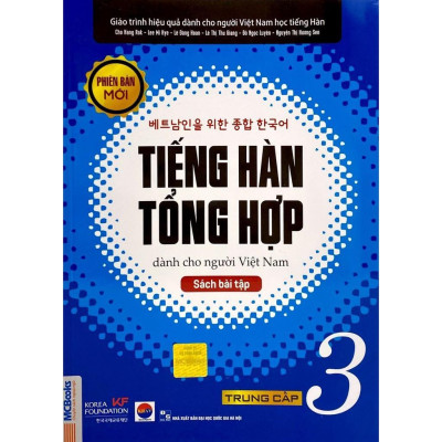 Sách - Tiếng Hàn Tổng Hợp Dành Cho Người Việt Nam - Trung Cấp 3 + 4 - Sách Bài Học + Bài Tập - Bản Màu - Combo 4 Cuốn - MCBooks