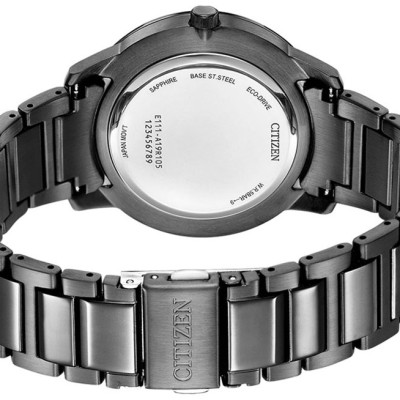Đồng Hồ Nam Citizen Dây Thép Không Gỉ BM7595-89E - Mặt Đen (Sapphire)
