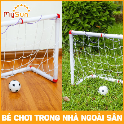 Khung thành gôn bóng đá mini cho bé bộ đồ trò chơi thể thao đá banh bóng cho trẻ em bé vận động