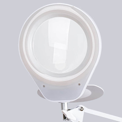 Kính lúp để bàn có đèn TERINO DE-78W (phóng đại 10X và 20X, Led, màu trắng) - Hàng chính hãng