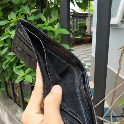 Ví Nam Gù Cá Sấu Lớn 2 Mặt Cao Cấp