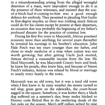 To Kill a Mockingbird