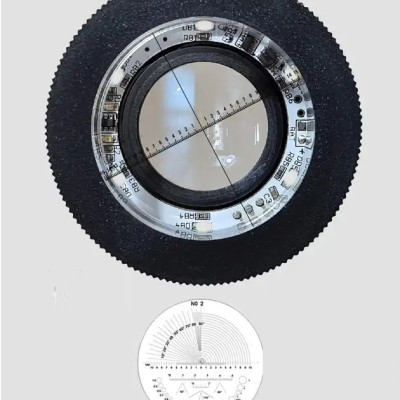 Kính lúp cầm tay có thước đo Terino MG-75A (10x, đèn led, kèm pin sạc) - Hàng chính hãng