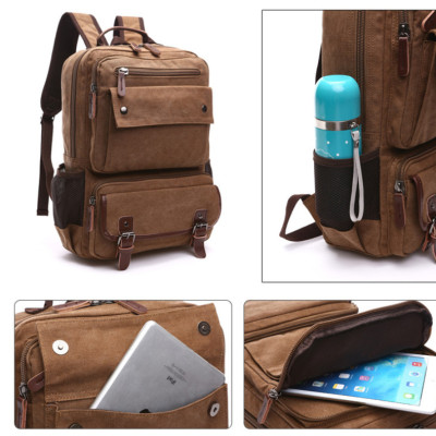 Balo nam vải canvas cao cấp phong cách mới 15,6"