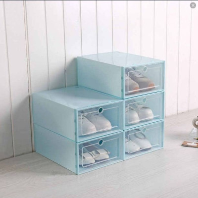 Hộp Đựng Giày Dép Thông Minh Nắp Nhựa Cứng