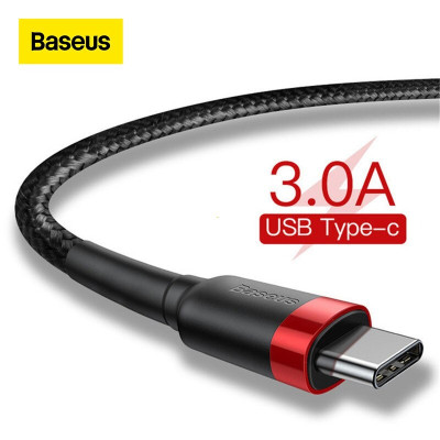 Cáp sạc nhanh 3A Baseus Cafule kết nối Type-C truyền dữ liệu cho Android dài 100CM - Hàng chính hãng