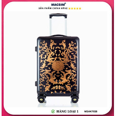 Vali cao cấp Macsim Aksen hàng loại 1 MSAK7038 cỡ 20 inch màu đen màu đỏ