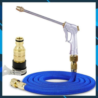 Bộ dây và vòi xịt tăng áp lực nước rửa xe tưới cây loại 5m (dãn nở 15m) 206733