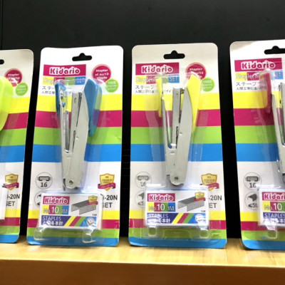 Bấm Kim Kidario Số 10 + Kim Bấm HD-20N SET (16 Tờ)- Giao Màu Ngẫu Nhiên