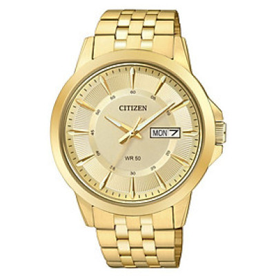 Đồng Hồ Nam Citizen Dây Thép Không Gỉ BF2013-56P - Mặt Vàng