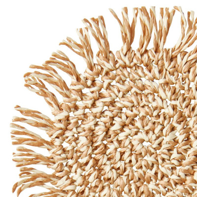 Bộ 4 lót ly | JYSK Lind | sợi giấy | màu tự nhiên | DK12cm