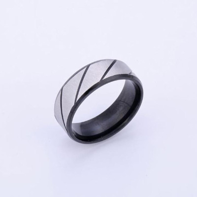 Nhẫn titan nam - Nhẫn nam inox sọc xéo nhiều màu cao cấp thời trang thép không gỉ trangsucpt