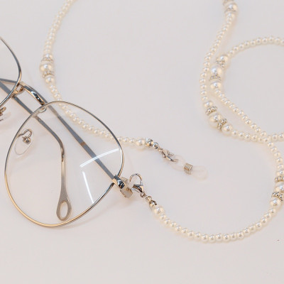 Phụ kiện kính dây chuyền mắt kính ngọc trai ấn tượng dây đeo khẩu trang mặt nạ chống rơi chuỗi chain giữ airpod tiện dụng thời trang XM584