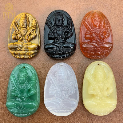 Mặt phật bản mệnh size lớn - tặng kèm dây dù đeo 