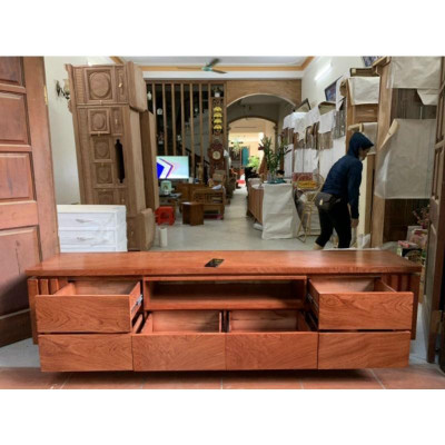 Kệ Tivi gỗ Tếch Hương Đá