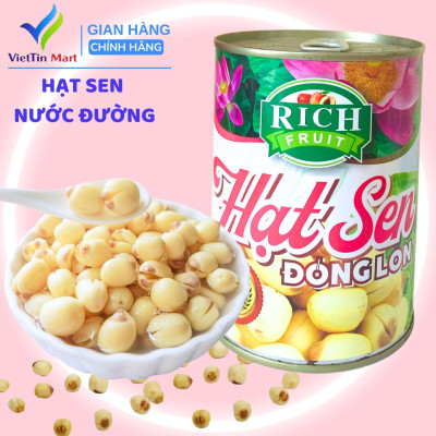 Hạt Sen Đóng Lon RICH FRUIT 565g