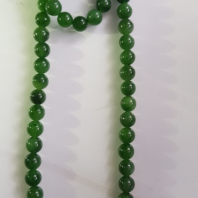 Vòng chuỗi đeo cổ Nữ mới đẹp Đá ngọc jade hay ngọc phật xanh tự nhiên Size 8mm màu xanh ngọc bích bóng sang đẹp hợp mệnh thủy mộc hỏa Quà tặng ý nghĩa cho Mẹ, mình và người thân ý nghĩa ạ