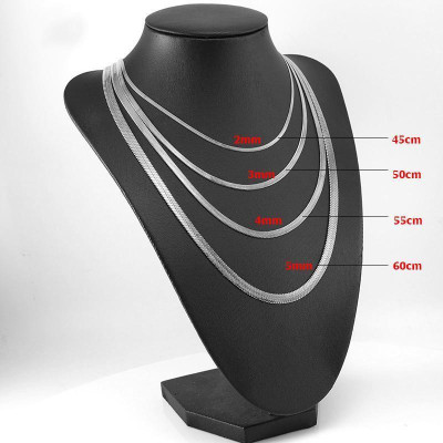 Dây chuyền nam nữ titan cao cấp đẹp sang trọng mì trangsucpt kích cỡ 4mm màu trắng PTDCNA43