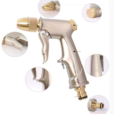 Bộ dây vòi xịt nước rửa xe, tưới cây . tăng áp 3 lần, loại 20m 206701-1 đầu đồng, cút đồng 