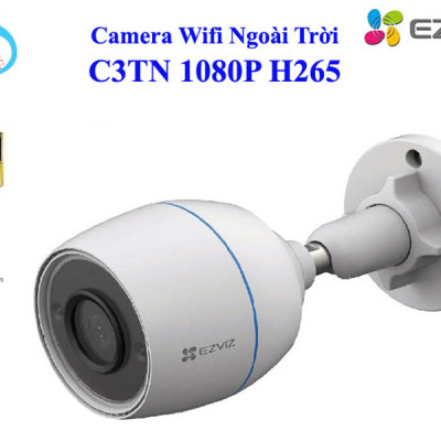 Camera IP Wifi Ngoài Trời EZVIZ C3TN 2MP Full HD 1080P Tích Hợp Mic Thu Âm - Chống Ngược Sáng - Hàng Chính Hãng