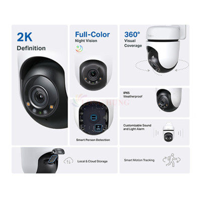 Camera ngoài trời TP-Link Tapo Outdoor Pan/Tilt Home Security Wifi 3K C510W - Hàng chính hãng