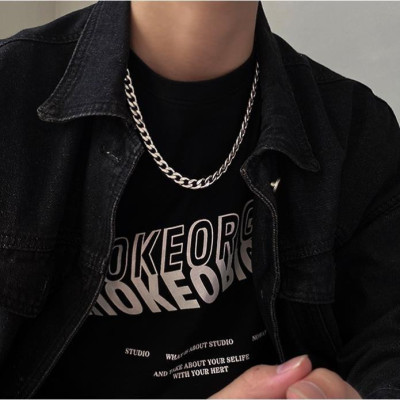 Vòng Cổ Nam Nữ Dây Chuyền Cuban Basic Chuỗi Trơn Bản Lớn 5 7 9mm HipHop Thời Trang trangsucpt