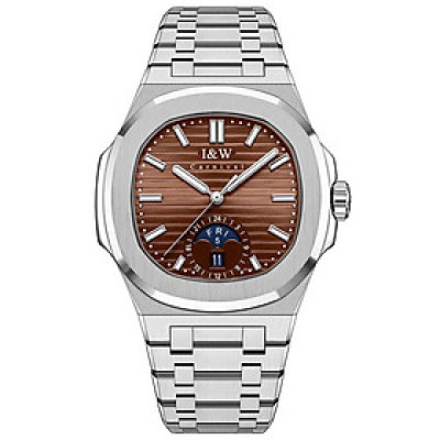 Đồng Hồ Nam I&W Carnival 735GT1 Chính Hãng Full Box Chống Nước Kính Chống Xước Dây Thép Cao Cấp BH 60T (Máy Cơ Tự Động)