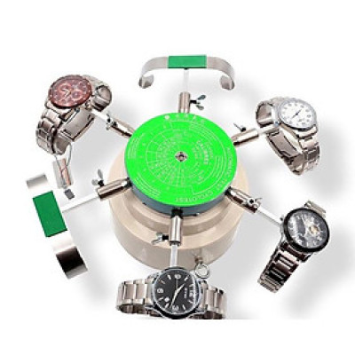 Bàn xoay điện 6 chấu lên cót đồng hồ cơ khí