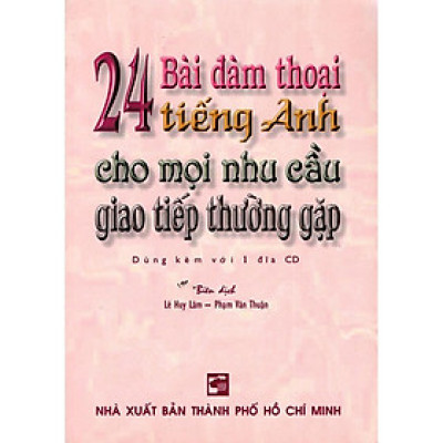 Sách - 24 Bài Đàm Thoại Tiếng Anh Cho Mọi Nhu Cầu Giao Tiếp Thường Gặp (Kèm CD) - Nhân Trí Việt
