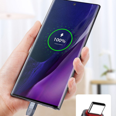 Cáp sạc nhanh siêu bền Dux Ducis PD 65W Cổng Type C to Type C dây dù_ Hàng chính hãng