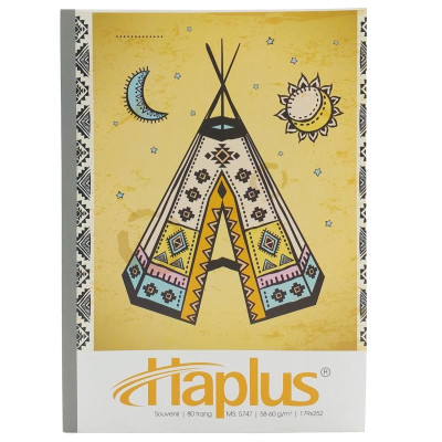 Combo 5 Tập Souvenir Kẻ Ngang 80 Trang ĐL 58-60g/m2 - Haplus 5747 (Mẫu Màu Giao Ngẫu Nhiên)