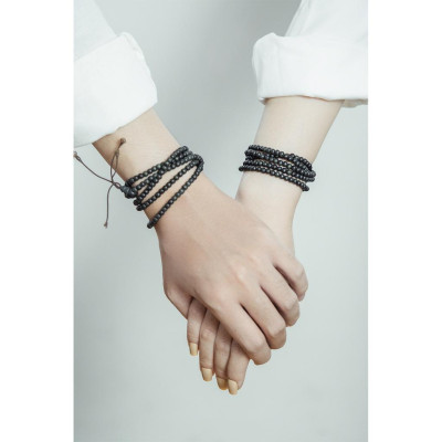 Chuỗi trầm hương Indo làm vòng tay hoặc dây chuyền 4mm phong thủy Udumbara