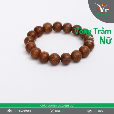 Vòng Trầm Hương Thiên Nhiên Màu Chocolate Hiếm Gặp - Dành Cho Nam Và Nữ- Mùi Thơm Đặc Biệt