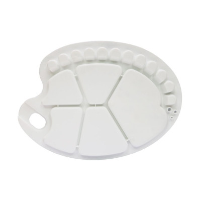 Khay Pha Màu/ Palette Nhựa Mont Marte - Hình Oval - Kích Thước 34x25cm