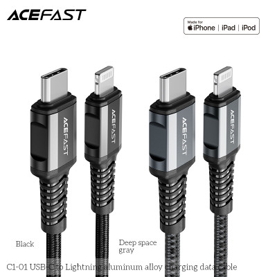Cáp Acefast Type C to Light.ning (1.2m) - C1-01 Hàng chính hãng Acefast