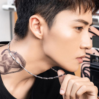 Dây chuyền đẹp nam titan cao cấp sang trọng thép không gỉ hỏa tiển trangsucpt kích cỡ 3mm PTDCNA31