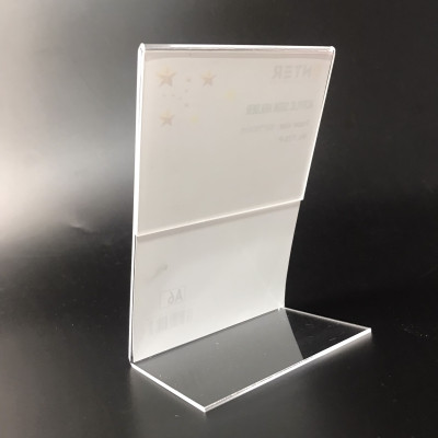 Kệ mica 1 mặt Enter F03-P 100x150mm A6 đứng, Kệ menu chữ L, Khung thông tin sản phẩm, Khung bảng giá, Kệ trưng bày để bàn