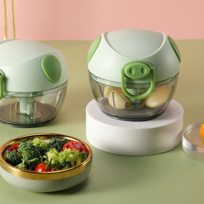 Dụng cụ Xay Tỏi - Rau Củ Kéo Tay Hình Con Heo Tiện Lợi